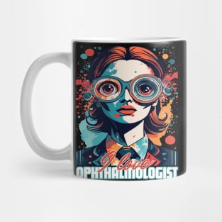 I love ophthalmologist woman. Mug